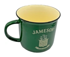 John Jameson & Son Limited (JJ&S) Irish Ceramic Green And Off-White 14oz. Mug