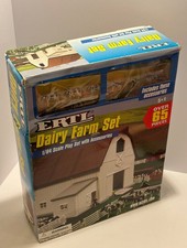 Vintage Ertl Farm Country Parts And Animals Lot/ Barn Set Dairy Set New in Box.