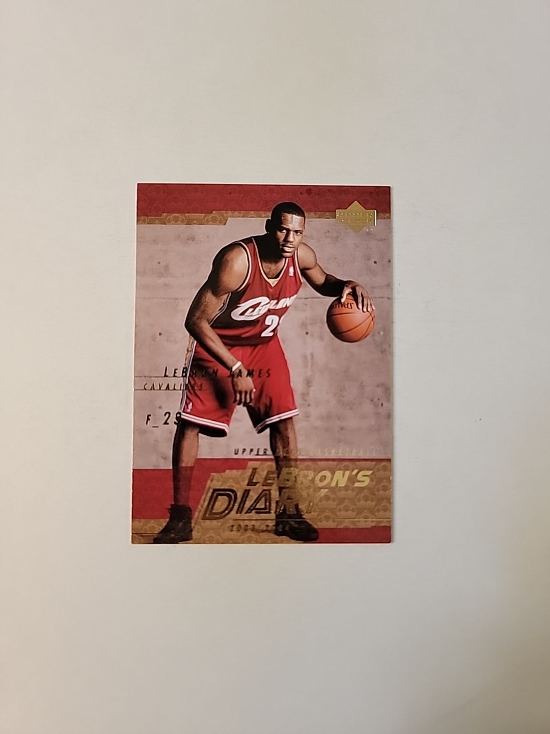 2003-04 Upper Deck Basketball LeBron's Diary #LJ13 - SD8588