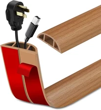 Floor Cord Cover Self Adhesive Cable Protector Power Extension Cord Hider 3.3Ft.
