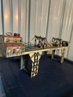 Vintage Lithograph Tin Toys Louis Marx & Co Busy Bridge X1220