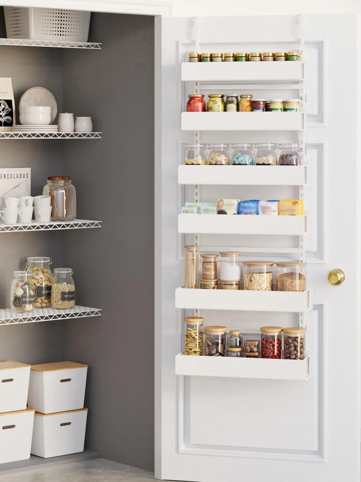 NQW Over The Door Pantry Organizer, 6Tier Pantry Organization and Storage, Ha...
Opens in a new wind