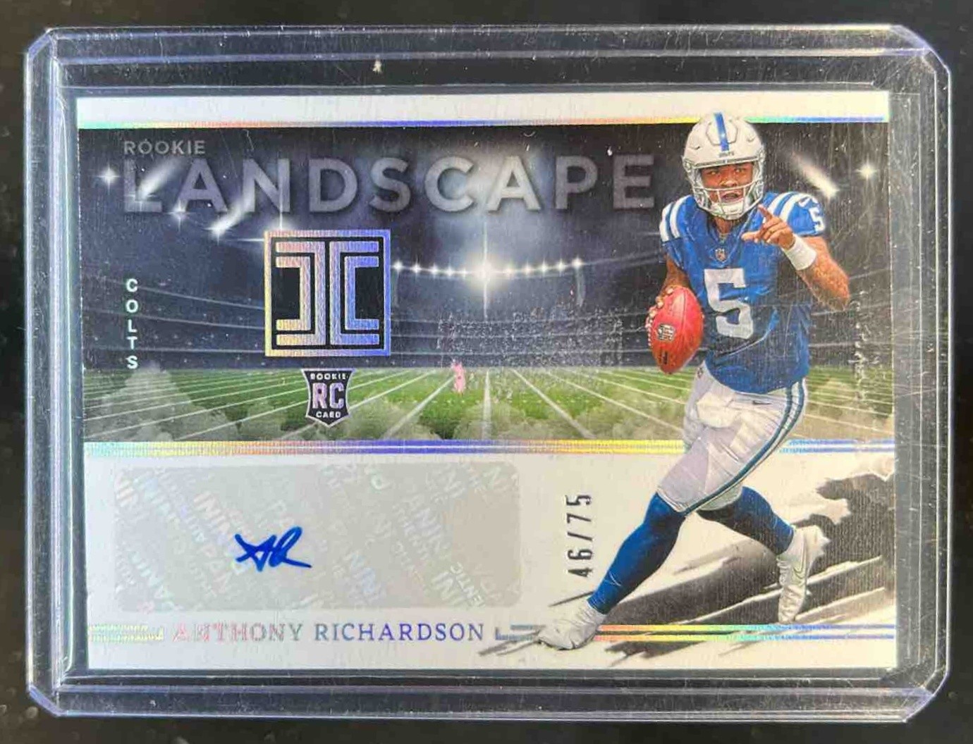 Anthony Richardson Panini Impeccable Rookie Landscape Autographs #RLAAR Silver