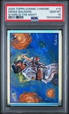 2025 Topps Cosmic Chrome Drake Baldwin Stars in the Night (RC) SSP🔥NL ROY🔥