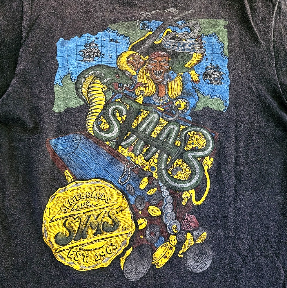 Vintage 80s 90s Sims Skateboard Kevin Staab Vision Street Wear