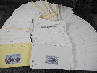 CANADA assortment of mostly MINT(much NH) Stamps in 400 stock cards