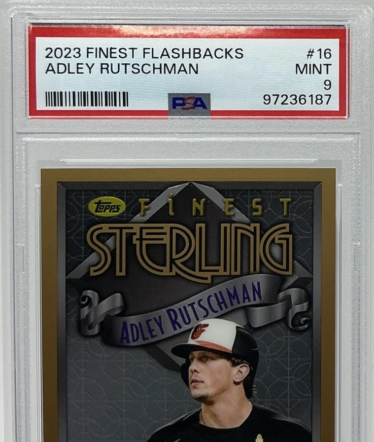Adley Rutschman Rookie PSA 9 - 2023 Topps Finest Flashbacks ‘Sterling’ -Orioles - Image 2 of 4