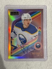 2024-25 Upper Deck Allure Hockey JJ Peterka Update 2023-24 Red Rainbow Auto