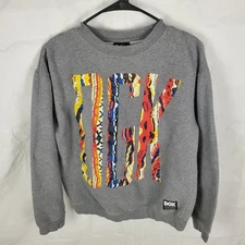 DGK Sweatshirt Mens Large Gray Fleece Crew Pullover Dirty Ghetto Kids Skateboard