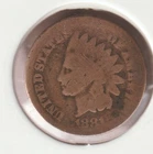 US Rare Old West 1881 Indian Head Penny Coin American Collection Shield Cent USA