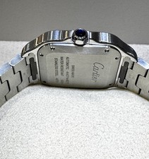 Cartier Santos De Cartier S/S Green Dial Medium Size Watch 4075 6