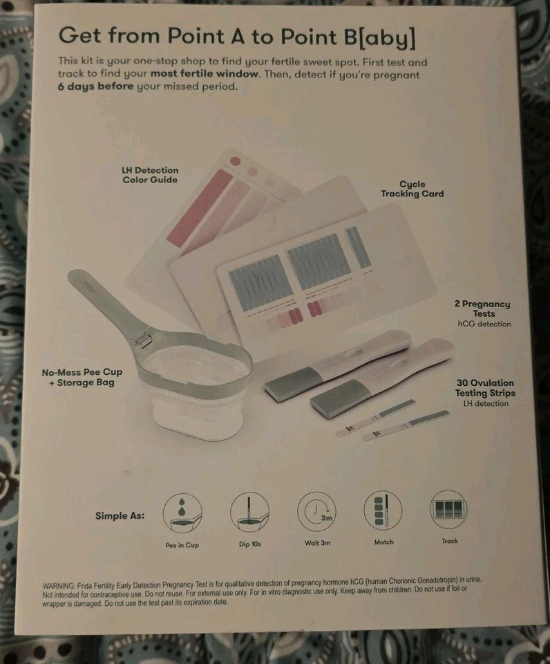 Frida Fertility Ovulation and Pregnancy Test Kit | Easy At Home Exp 05/2026 - Image 4 of 4