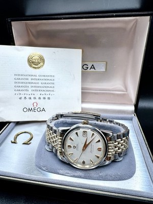 Omega Seamaster Automatic Watch, 14k/SS Beads of Rice & Arrow Markers, Ref 2849