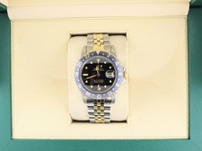 1981 Rolex GMT-Master 16753 Black Nipple Dial TT 18kt Jubilee No Papers 40mm