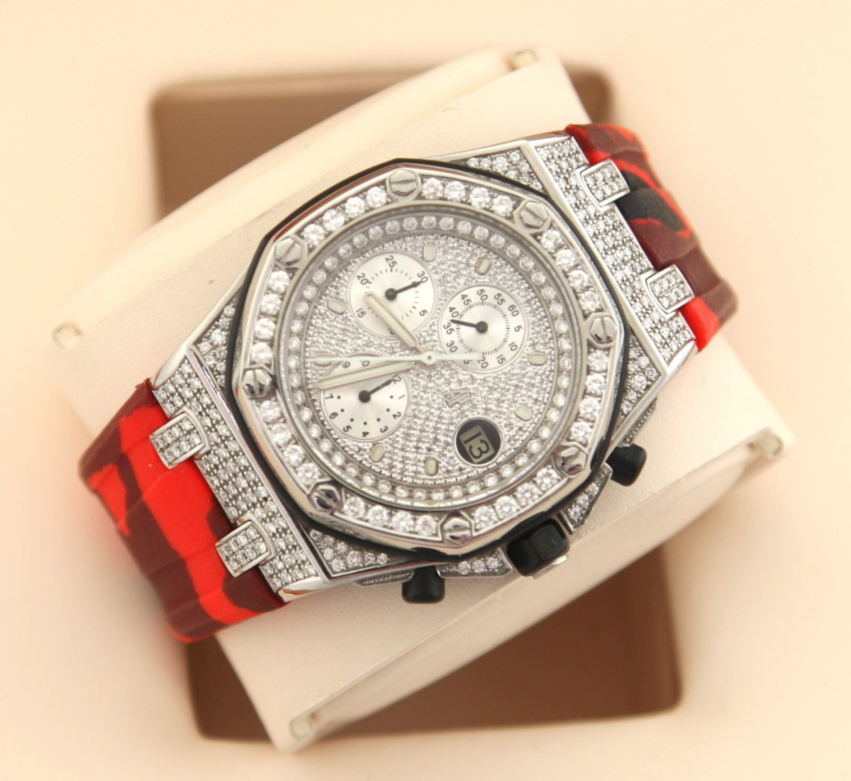 Audemars Piguet Royal Oak Offshore Chronograph Iced Out Full Set