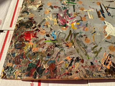 TSR Designer Jim Ward's Miniatures Painting Palette 1980s (Signed Jim Ward)