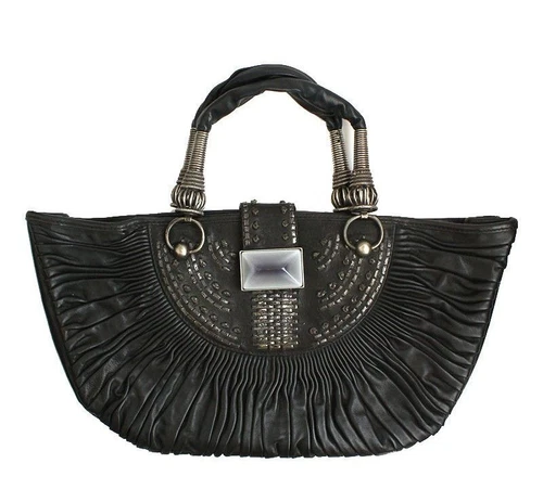 Sac fourre tout Dior noir froissé vintage 12345 29391886