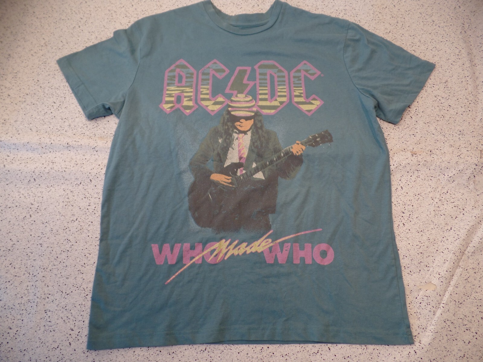 AC/DC Who Made Who 1986 Concert Tour T Shirt Sz L 20… - Gem