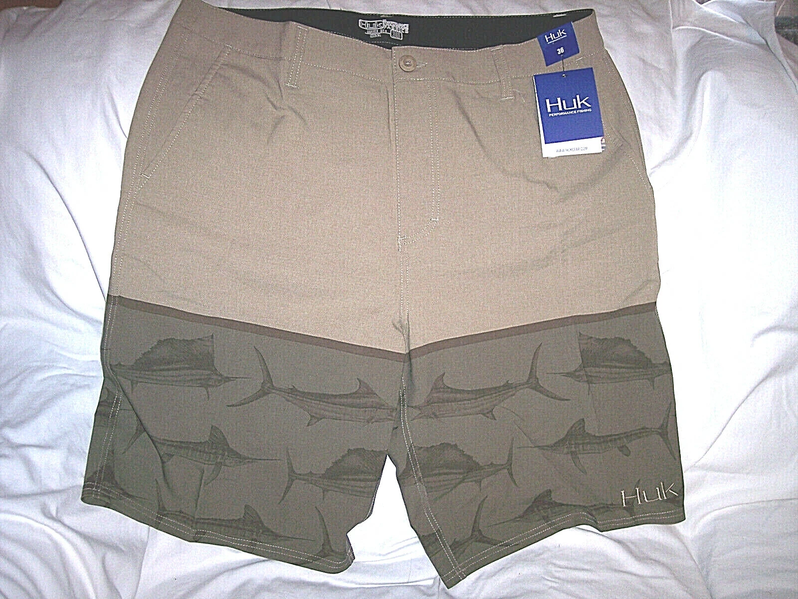 Mens Huk Shorts 36 Huk Fishing Shorts Swimming Floating Hiking Boating Shorts 36