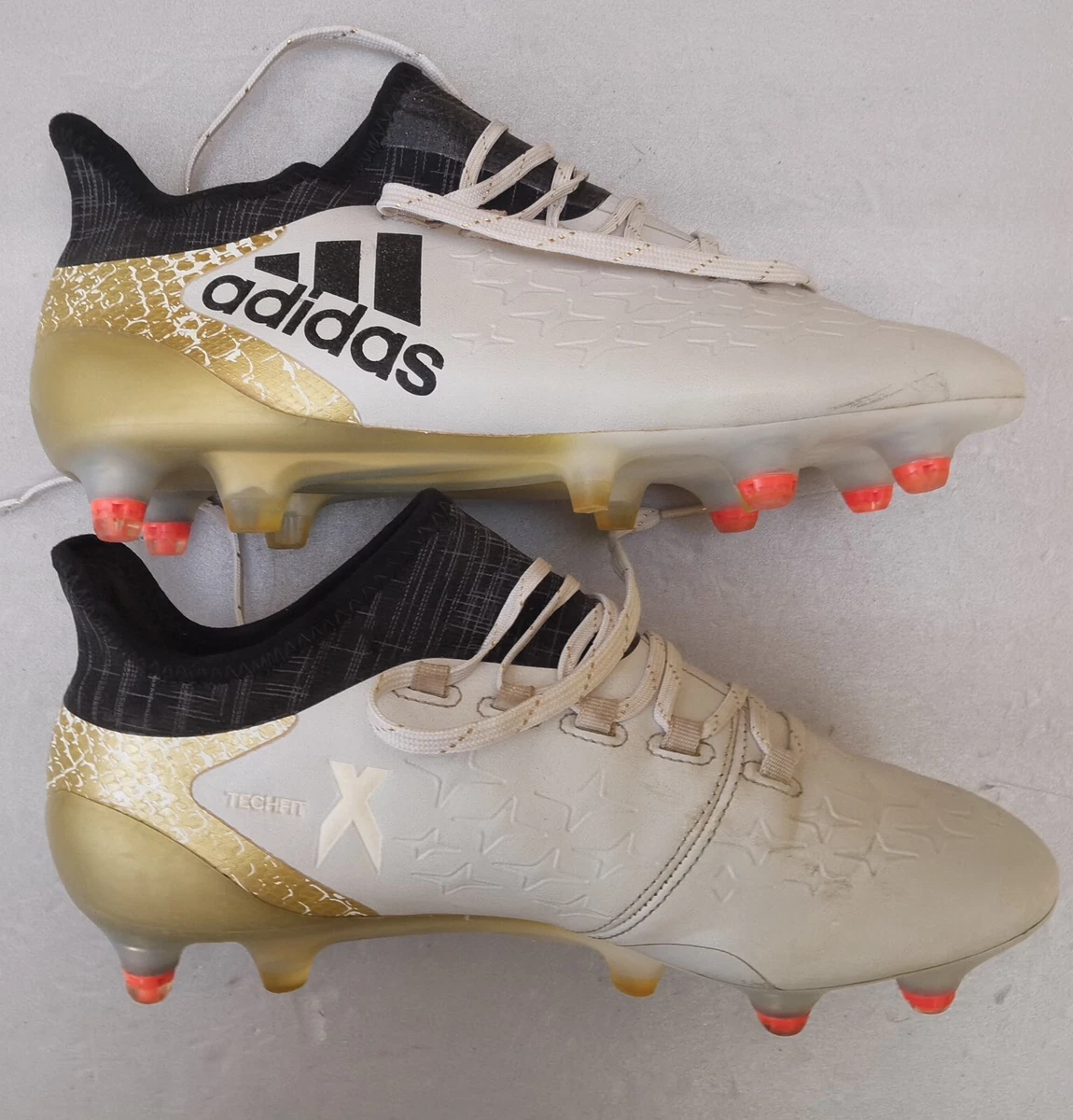 Leer gasolina Peregrinación Adidas X 16.1 SG S81959 White Gold Soccer Cleats Shoes Size US 6.5 | eBay