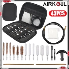 43 PCS Gun Cleaning Kit Pro Universal Pistol Rifle Shotgun Cleaner Set US
