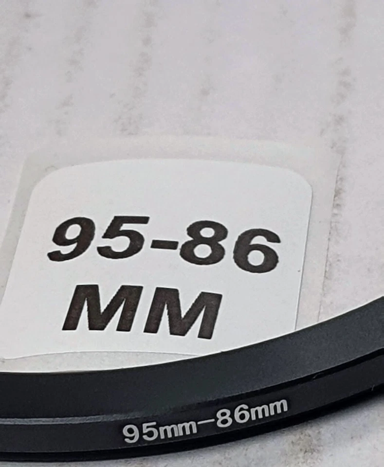 Anel adaptador conversor filtro lente 95-86mm step-down 95mm-86mm metal E95 para E86 - Imagem 4 de 4