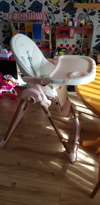 peg perego high chair rose gold