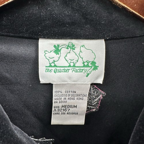 Vintage Quacker Factory Jacket Women M Snowman Grannycore Cottagecore Y2k Velvet - Picture 19 of 19