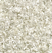 3000pcs White & Clear Colour Hues Tiny Glass Seed Beads 1.8mm-2.5mm