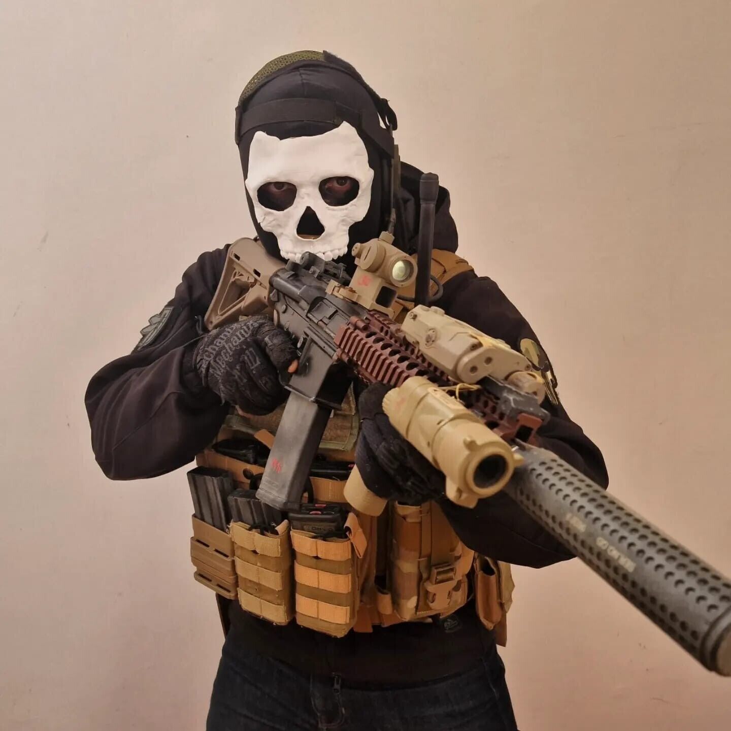 GHOST CALL OF DUTY MODERN WARFARE COSPLAY MASK 3D PRINTED WARZONE 2.0