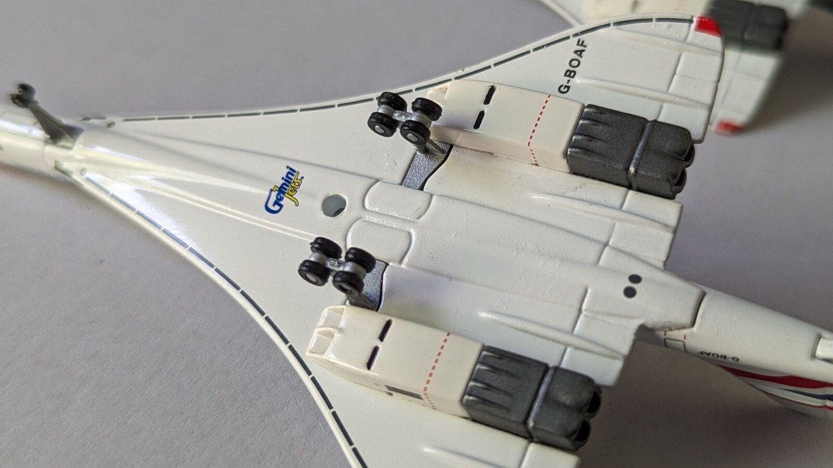 GeminiJets 1:400 BAW コンコルド G-BOAC British BOAC Concorde G-BOAC G-BOAF 2 Pcs Gemini Jets Corgi