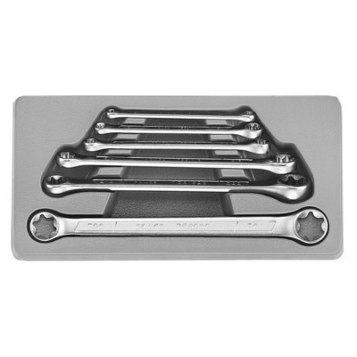 Force Torx-E-Doppel-Ringschlüssel-Satz, 6-tlg E6-E24