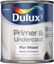 Dulux Primer and Undercoat for Wood 250ml Litres New