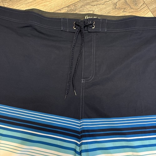 Short homme Goodfellow & Co. tableau bleu 4 voies entrejambe extensible 10 pouces taille 60 neuf avec étiquettes - Photo 2/7
