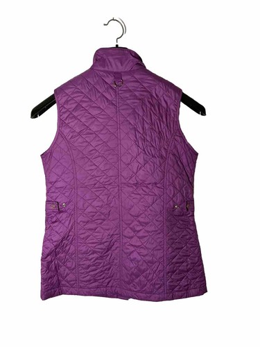 Peter Millar Women Size M Quilted Golf Tunic Vest-Full Zip-Pockets-Lined-Purple - Picture 3 of 6