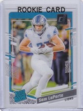SAM LAPORTA ROOKIE CARD 2023 Donruss Clearly Football DETROIT LIONS RATED RC!