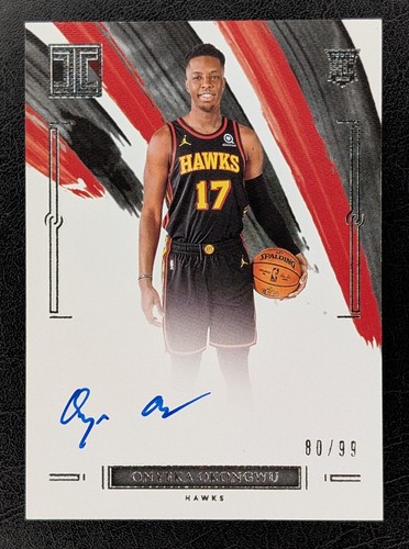 Onyeka Okongwu - Impeccable - On Card Auto - 2020/21 RC Rookie #/99