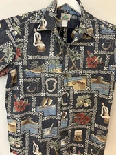 Vintage Paradise Bay Hawaiian Aloha Shirt Mens XL 100% Cotton w/Free shipping