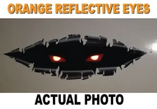 Peeking Monster vinyl decal Reflective Eyes bumper sticker car truck window 3M