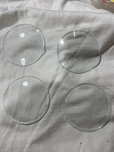64-67 Corvette GM 6407929 Small Gauge Lens (4) Set 1964 1965 1966 1967