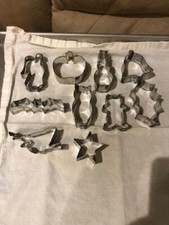 Metal Cookie Cutter Lot  Mostly Holiday  Set of 10