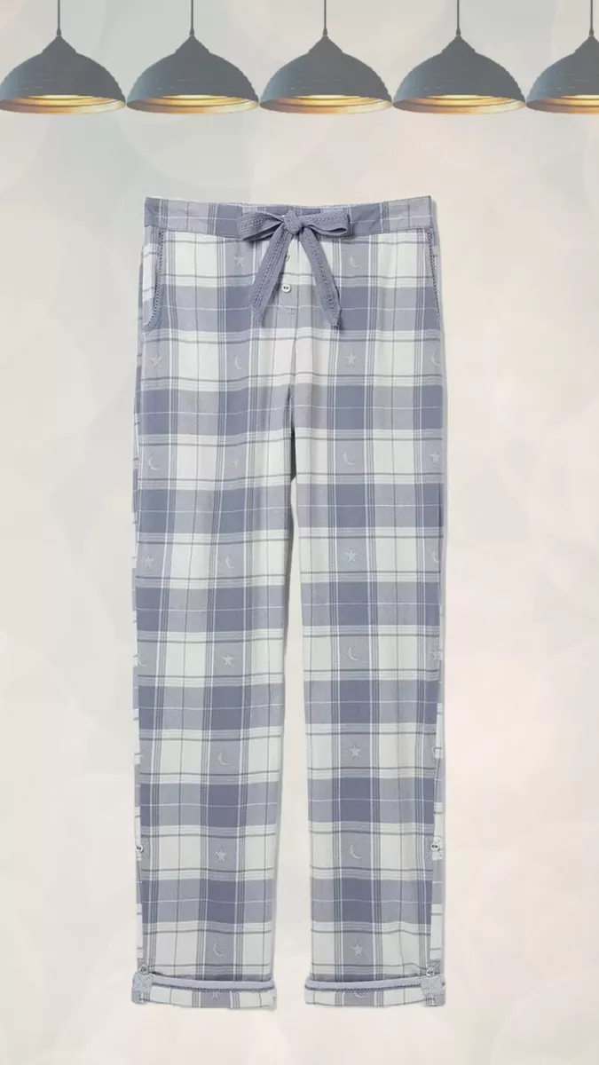 Ex Fat Face Women s Eva Moon Pyjama Bottoms in Pale Blue eBay