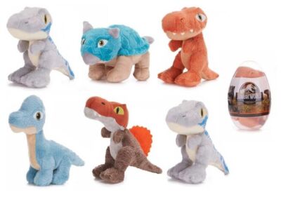 Jurassic World Dino Ei Stofftier 12 cm Wählen Sie aus 9 Stilen