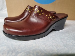 clarks slip on mules