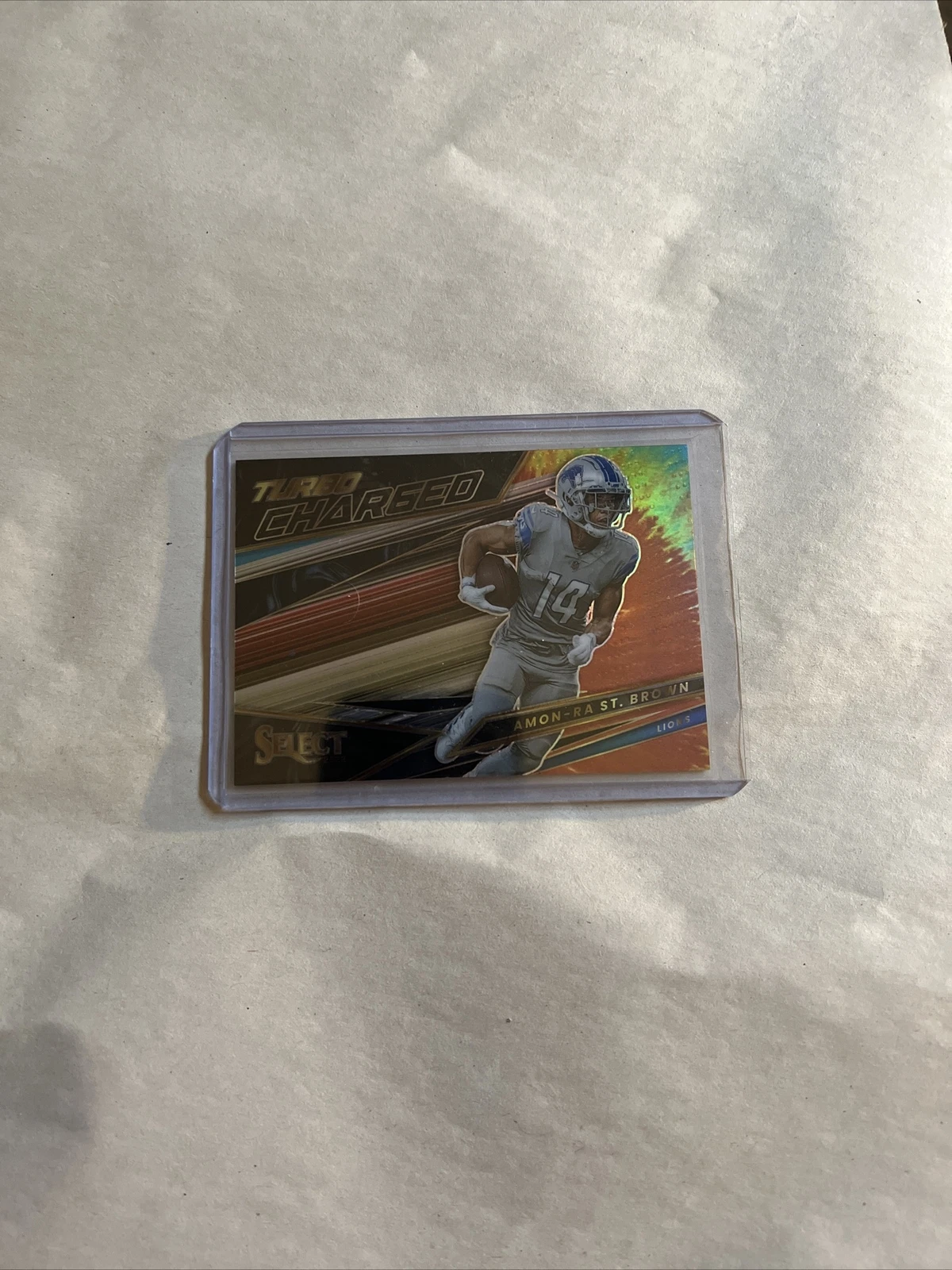 2022 Panini Select Tie Dye 18/25 Turbocharged Amon-Ra St. Brown Lions #TUR-16 NM