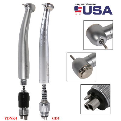 Torque Dental High Speed Handpiece fast Turbine + 4 Hole Coupler Fits NSK/KaV