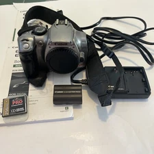 Canon DS6041 Digital Rebel EOS DSLR Camera Battery , Charger & Memory  Tested