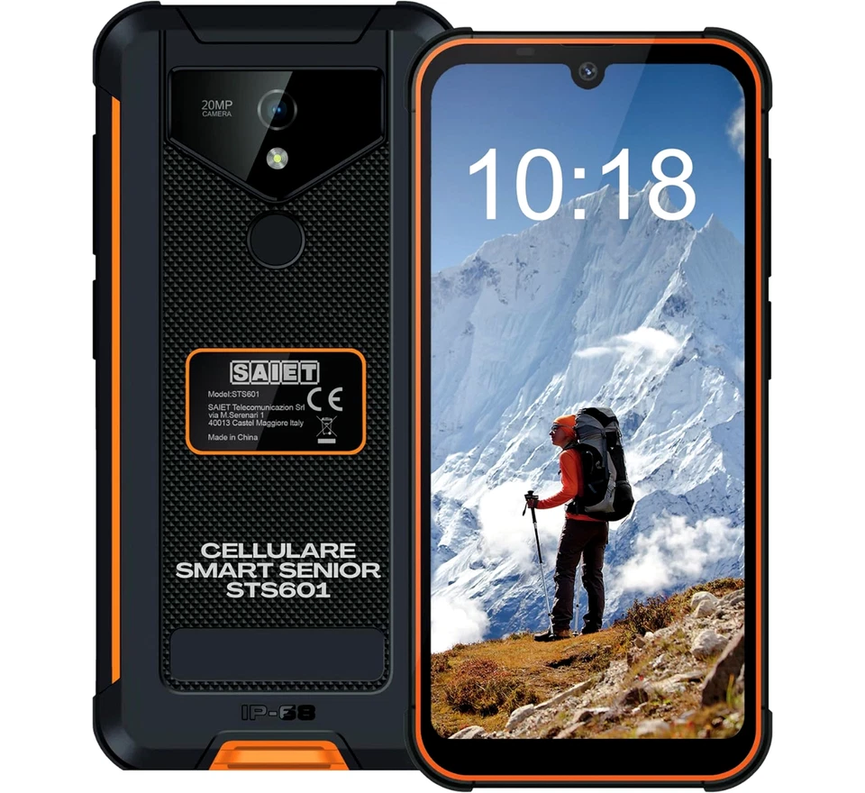 Smartphone 128 gb Android 13 RUGGED telefono cellulare da lavoro 4g dual sim hd - Immagine 3 di 4