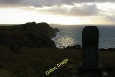 Photo 6x4 Pwll Deri and memorial to Dewi Emrys Trefasser Dewi Emrys (Davi c2012