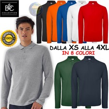 Men's Long Sleeve Polo Shirt 2 Buttons Solid Color Cotton Knit Work